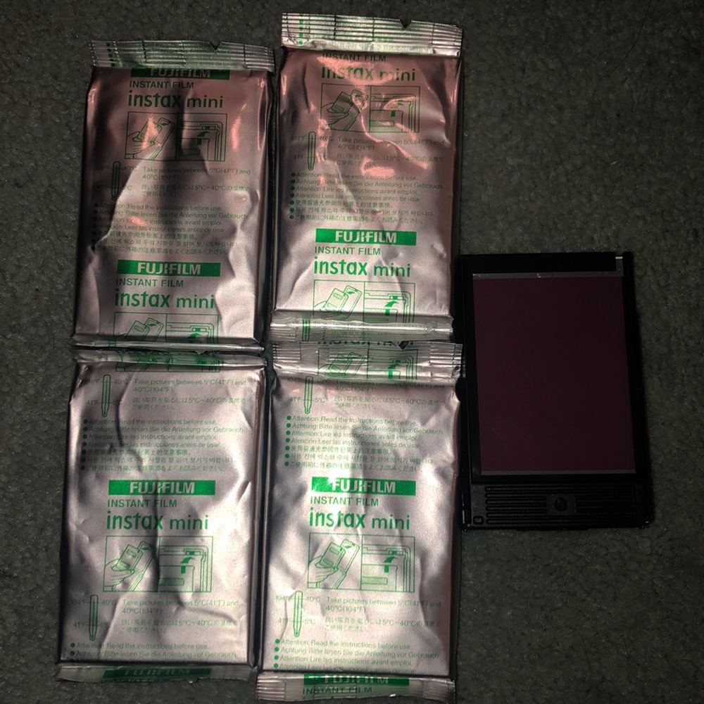 5 Fuji film instax mini instant film